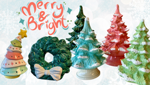 Load image into Gallery viewer, Vintage Trees & Holiday Light Up Workshop