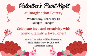 Family Valentine's Paint Night Fundraiser