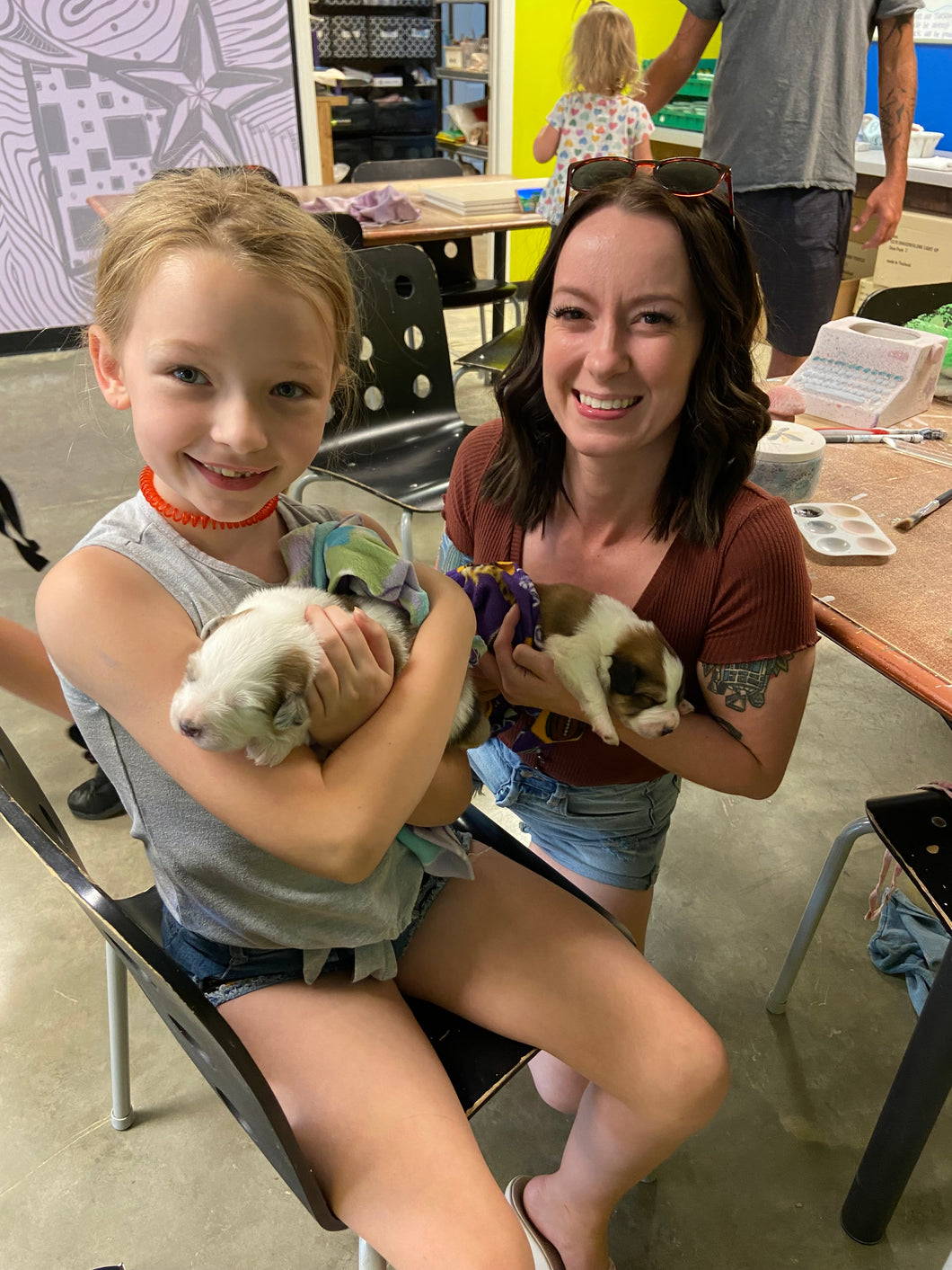 Painting with Puppies & Kittens