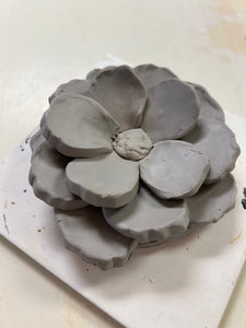 Stoneware Clay Flower Workshop